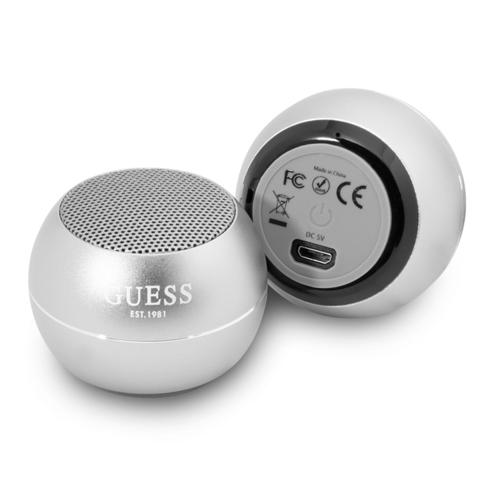 Guess Wireless Mini Speaker Bluetooth 5.0 3W 300mAh 4H Šedý