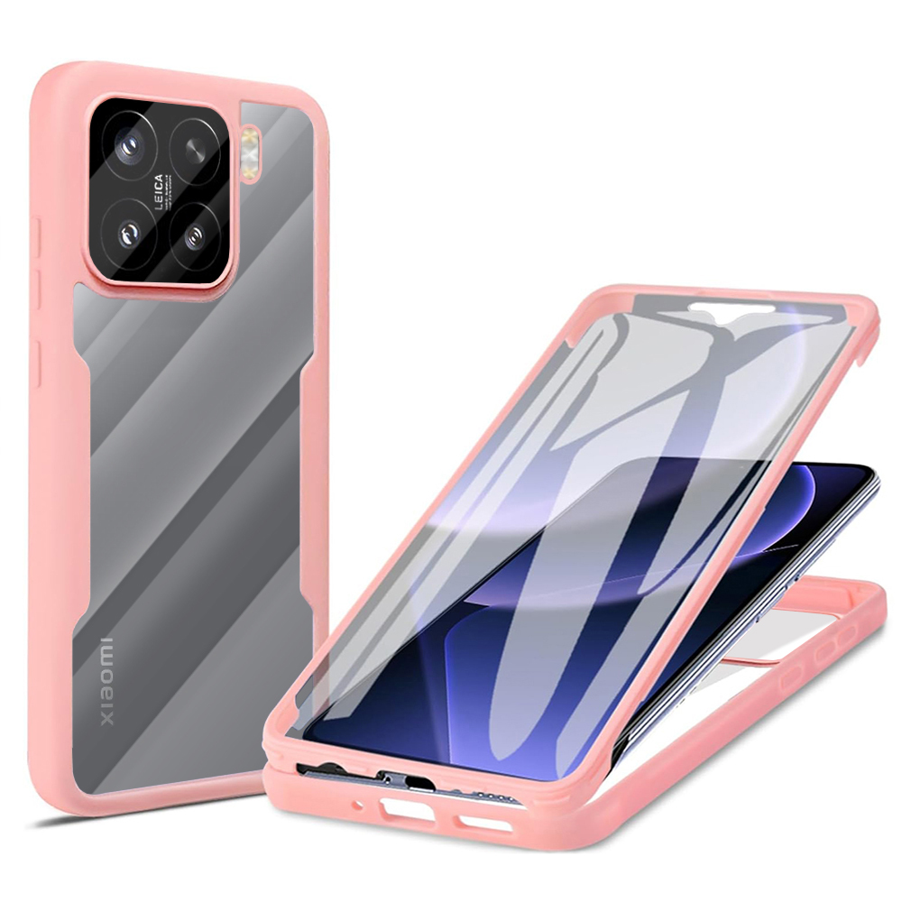Techsuit ColorVerse 360 Series + Ochranné sklo Xiaomi 15 Růžová