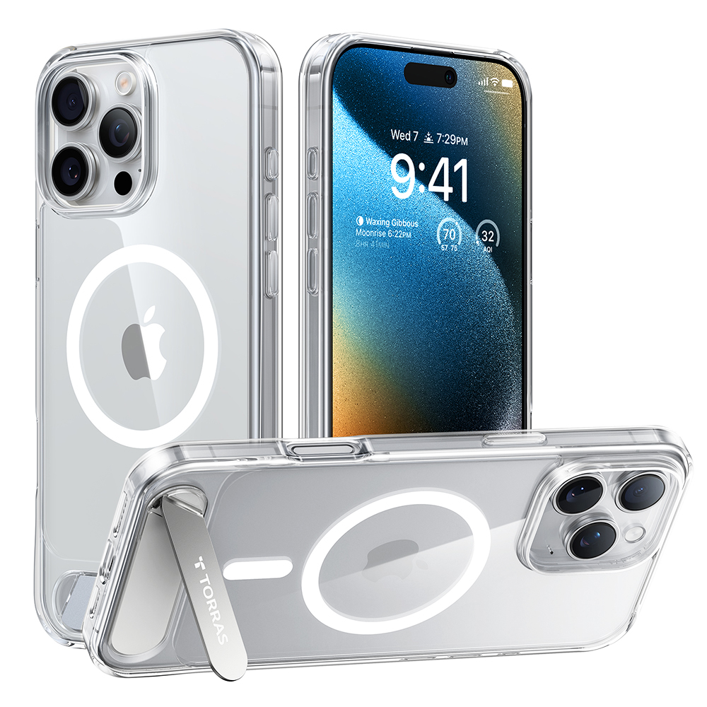 Torras Pstand MagSafe iPhone 16 Pro Max průhledný