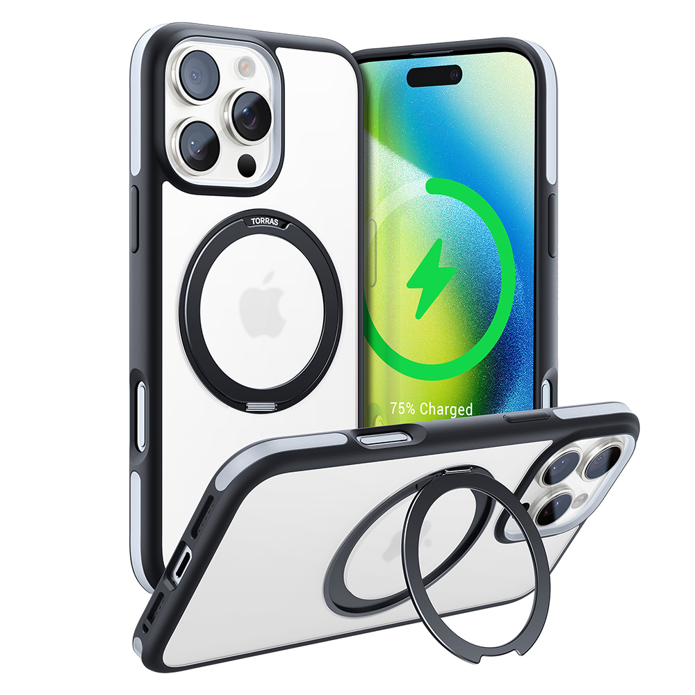 Torras Ostand R Fusion MagSafe Series pro iPhone 16 Pro Max černá