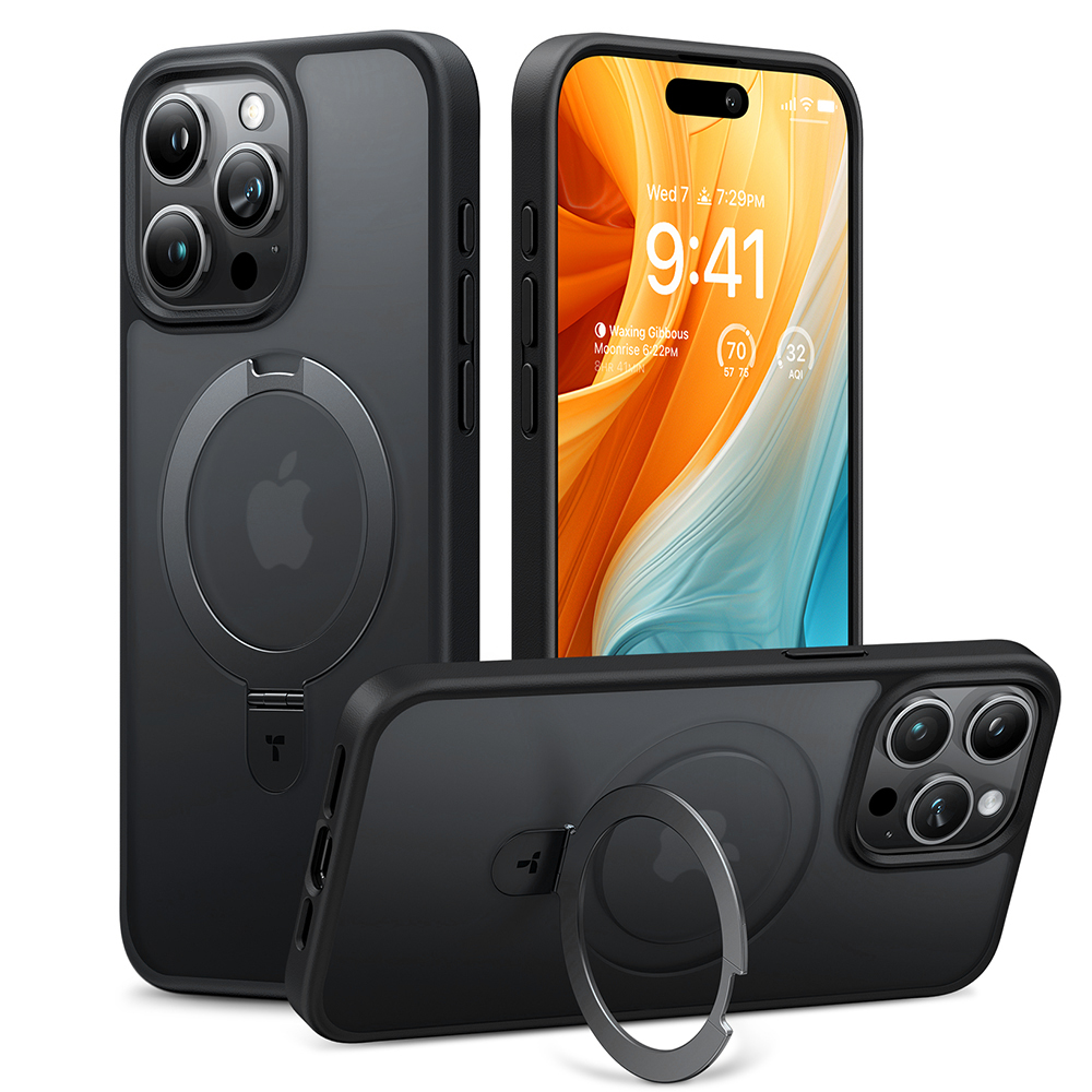 Torras Ostand MagSafe Series iPhone 15 Pro Max černý