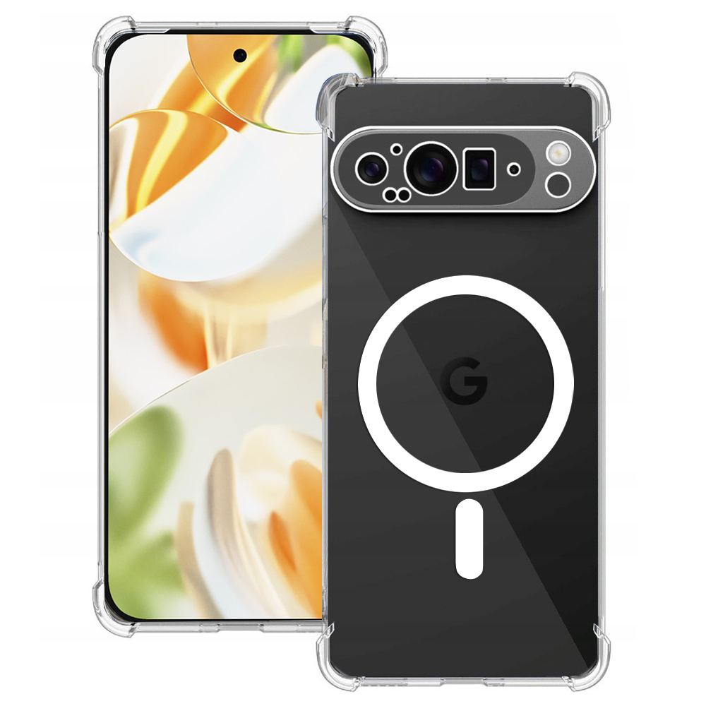 Techsuit Shockproof průhledný silikonový MagSafe Google Pixel 9 Pro průhledný