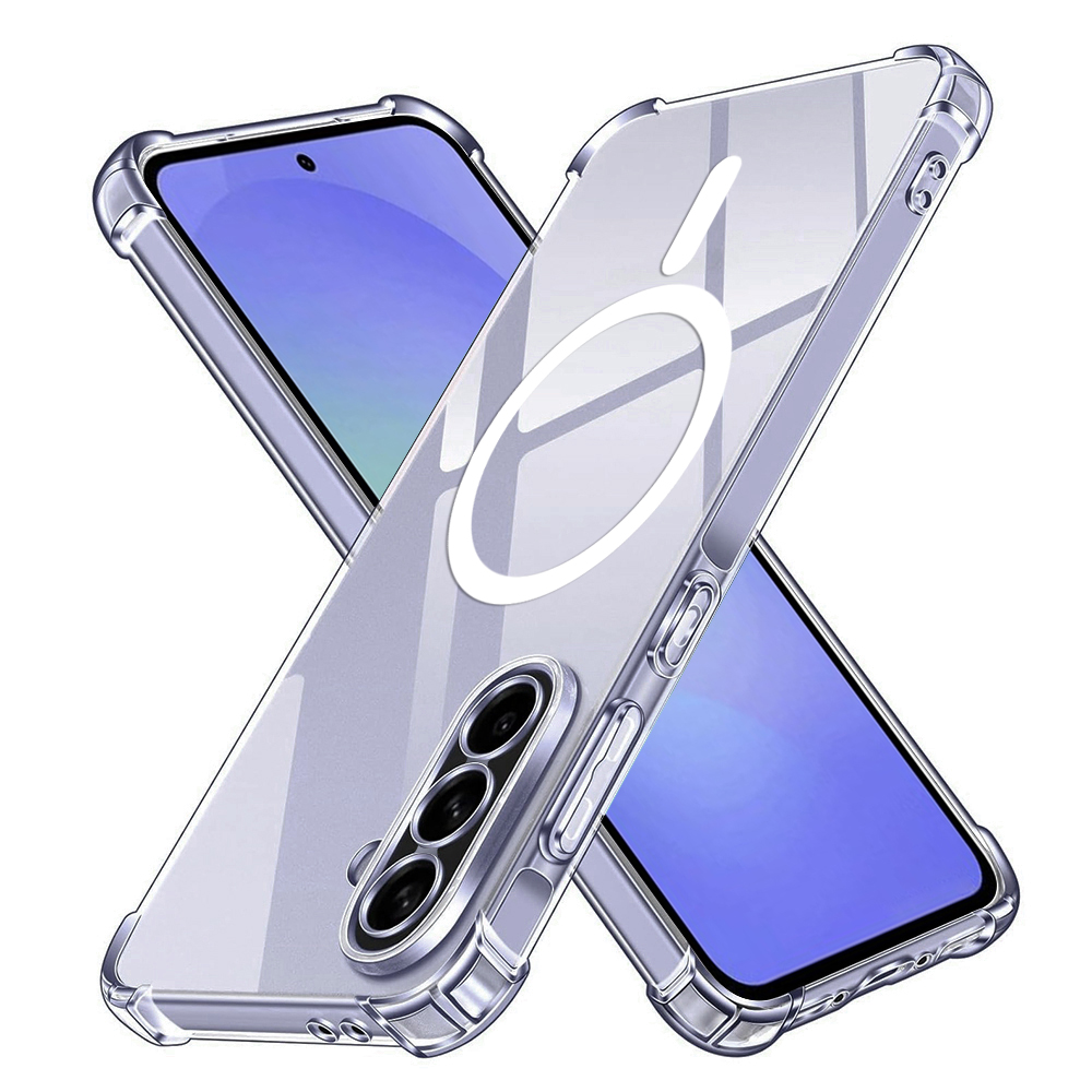 Techsuit Shockproof průhledný silikonový MagSafe pro Samsung Galaxy A36 5G průhledný