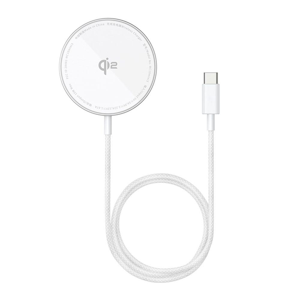 Baseus Magnetic Wireless Charger Simple Mini4 Air 15W mrazivě stříbrná