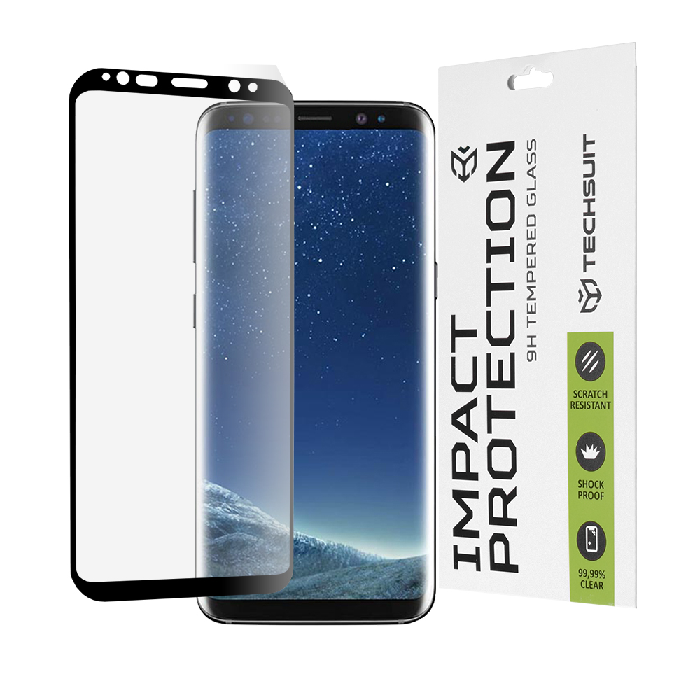 Ochranné sklo Techsuit 111D pro Samsung Galaxy S8 černé