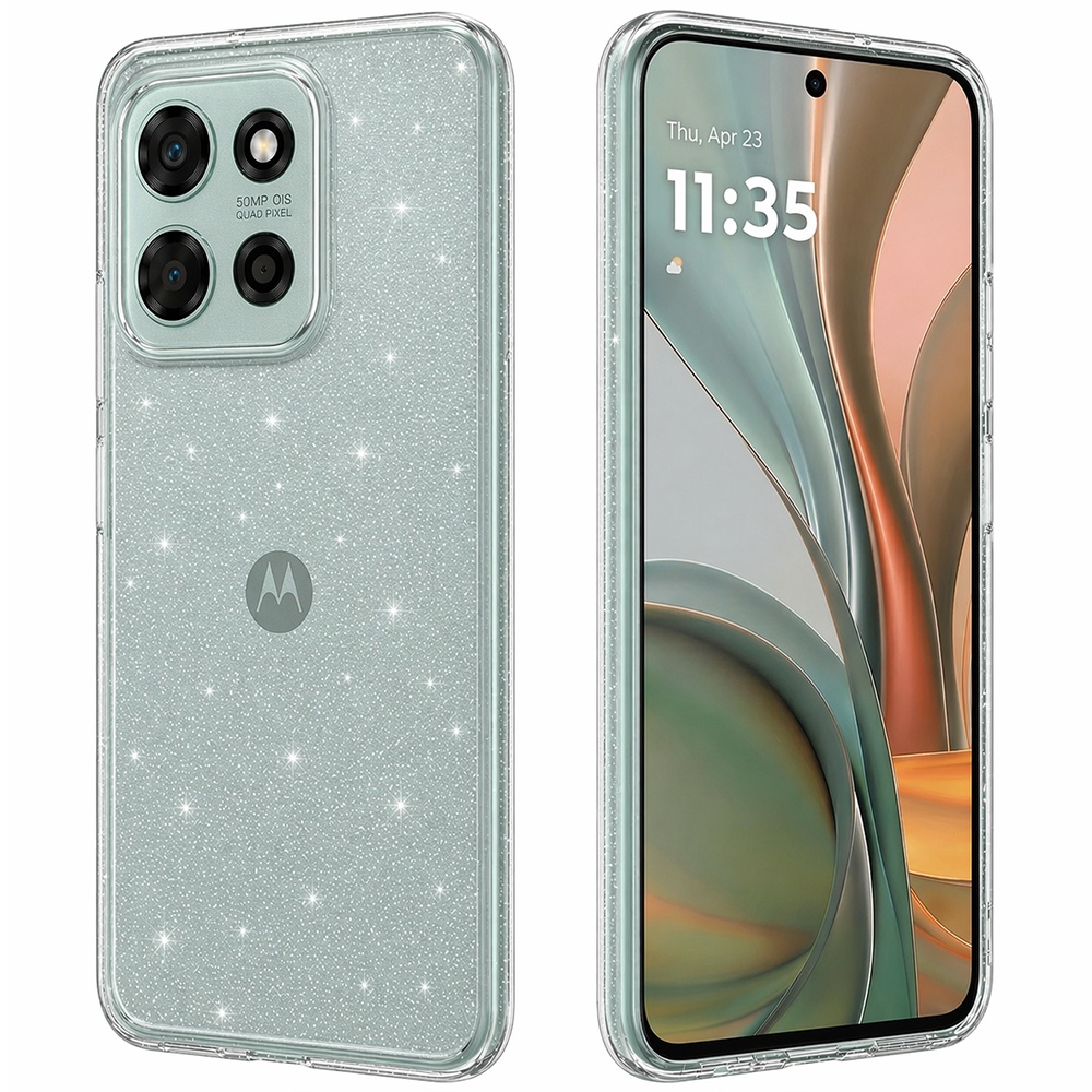 Techsuit SparkleSkin Series pro Motorola Moto G75 průhledný