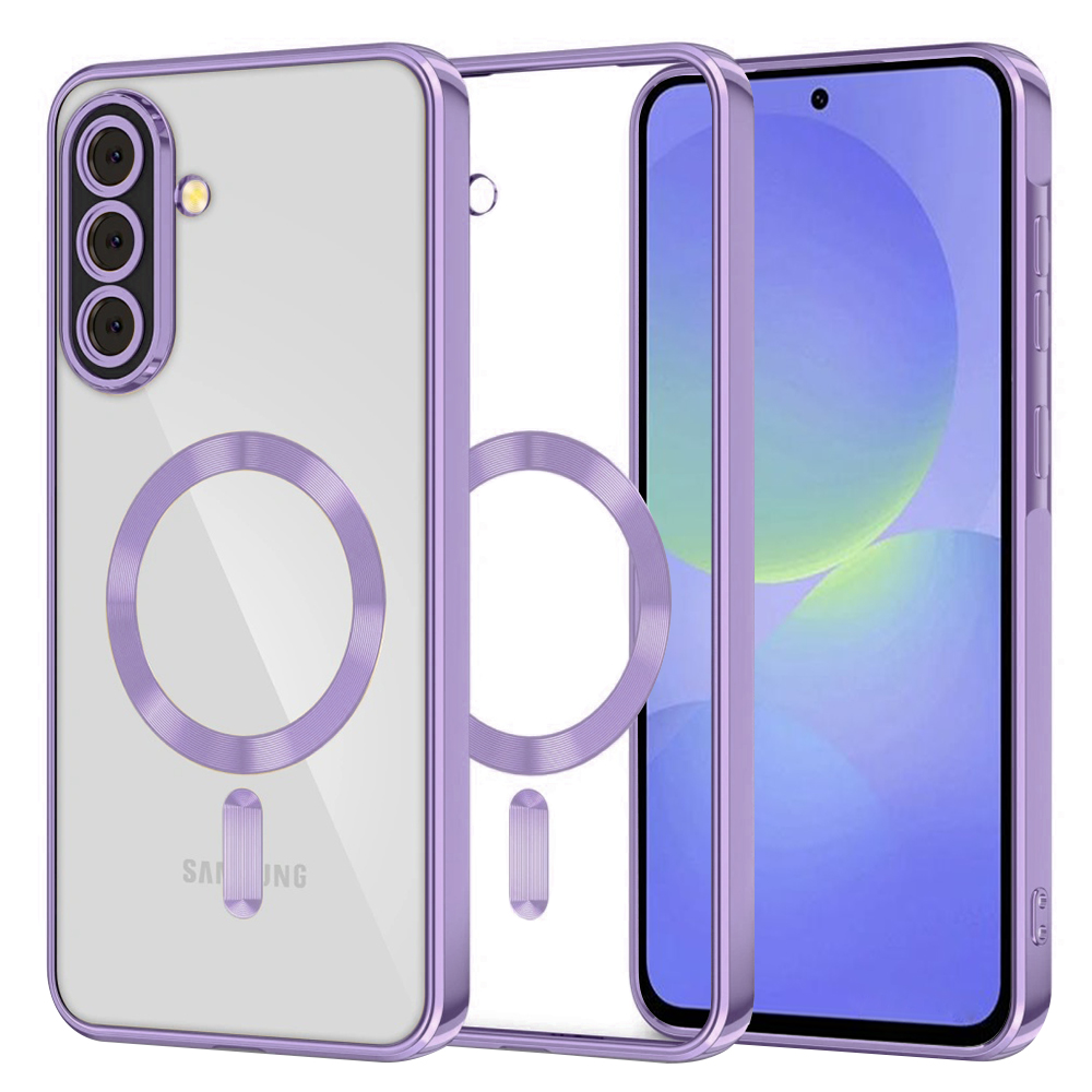 Techsuit Luxury Crystal MagSafe pro Samsung Galaxy A36 5G A56 5G světle fialová