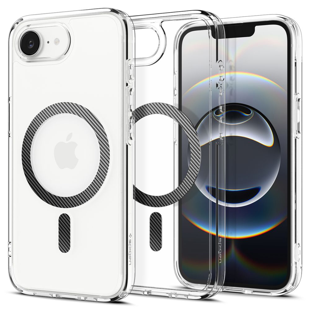 Spigen Ultra Hybrid MagSafe iPhone 16e karbonové vlákno