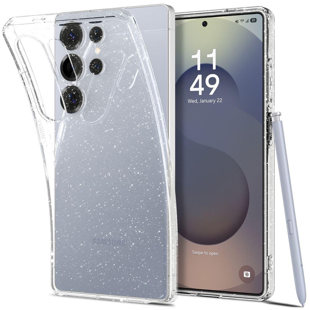 Spigen Liquid Crystal Glitter Samsung Galaxy S25 Ultra Křišťálový křemen