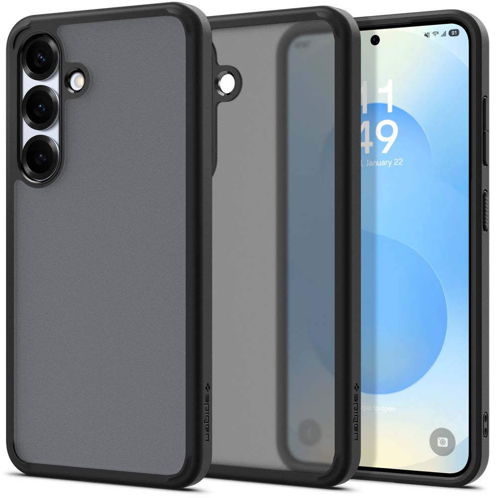 Spigen Ultra Hybrid Samsung Galaxy S25 Černý mrazivý