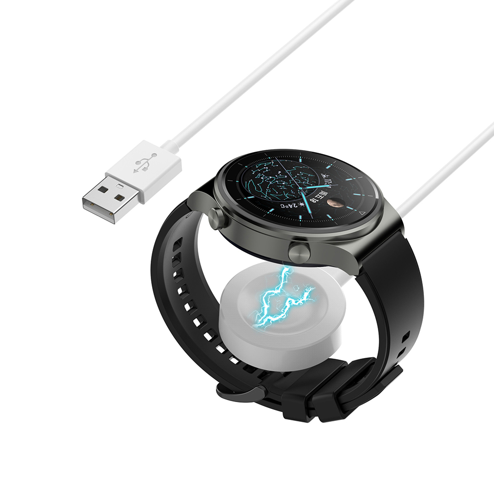 Techsuit SmartWatch bezdrátový nabíjecí kabel pro Huawei bílý