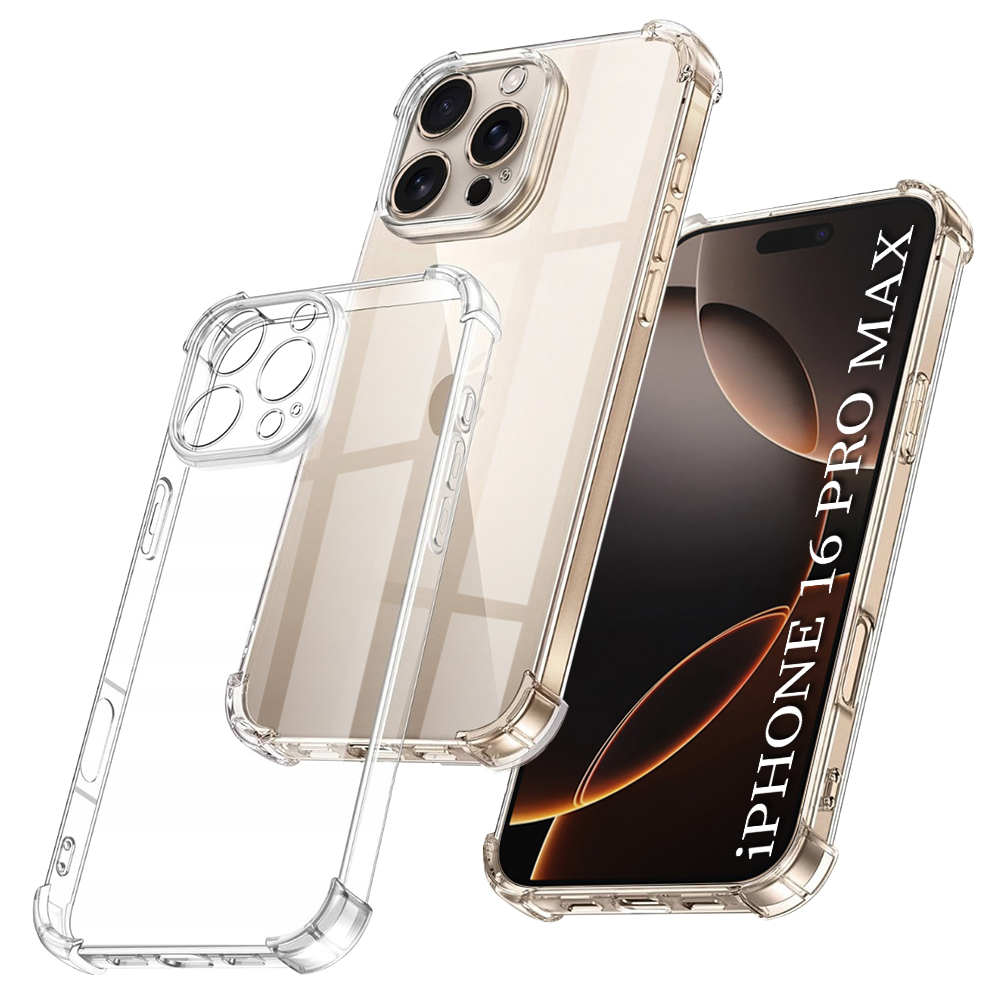 Techsuit Shockproof průhledný silikon pro iPhone 16 Pro Max průhledný