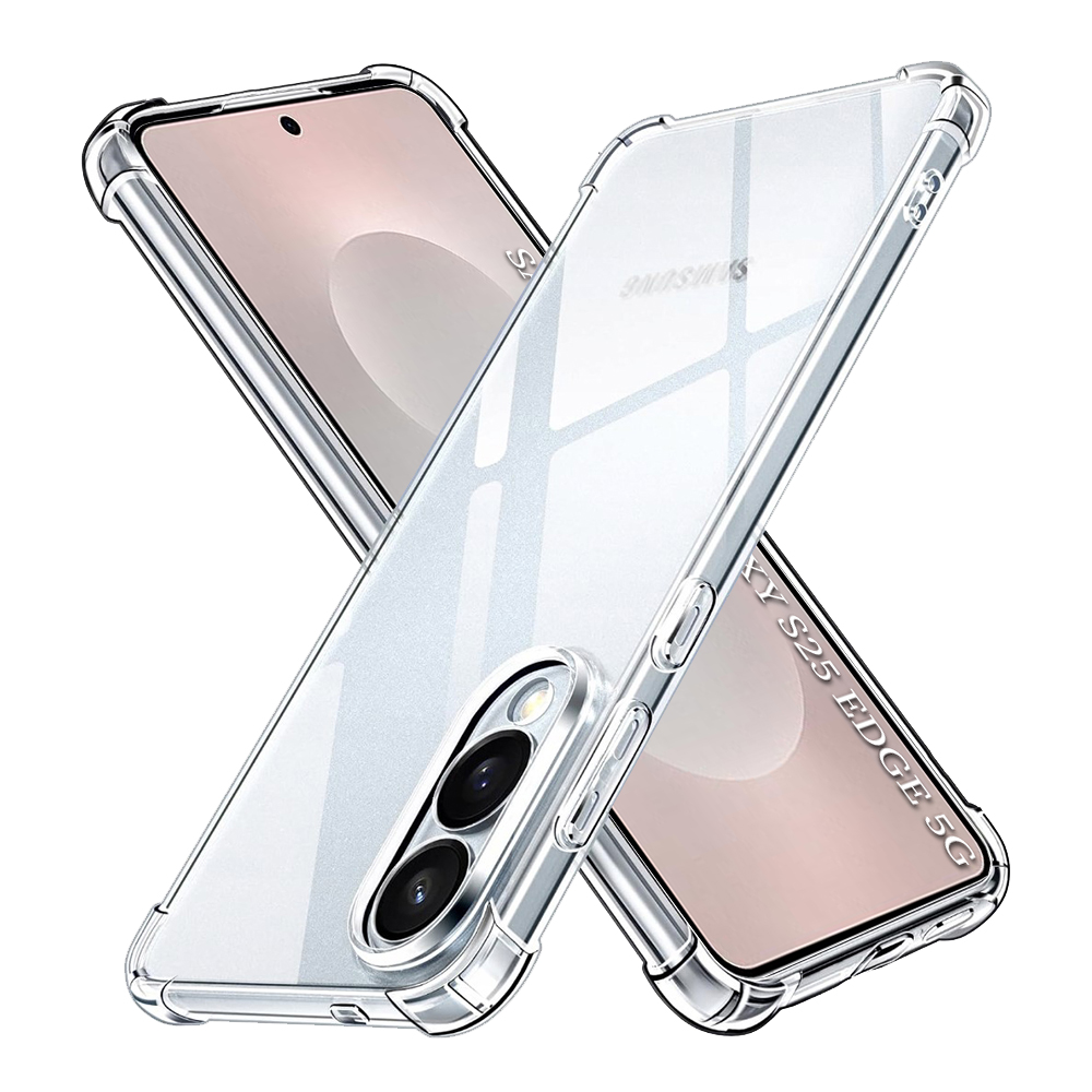 Techsuit Shockproof průhledný silikon pro Samsung Galaxy S25 Edge průhledný