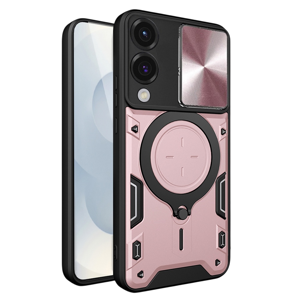 Ochranné pouzdro Techsuit CamGuard Pro pro Samsung Galaxy S25 Edge růžově zlatá