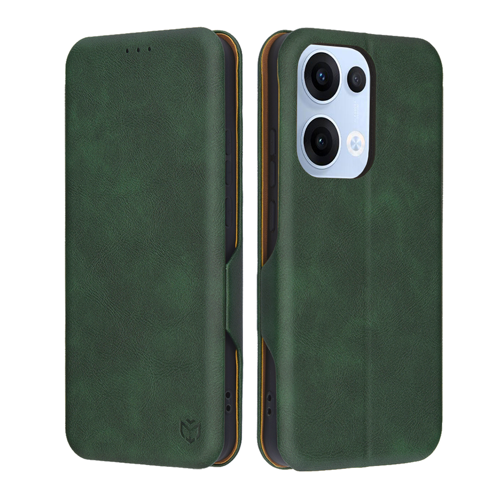 Techsuit Safe Wallet Plus pro Oppo Reno13 zelená