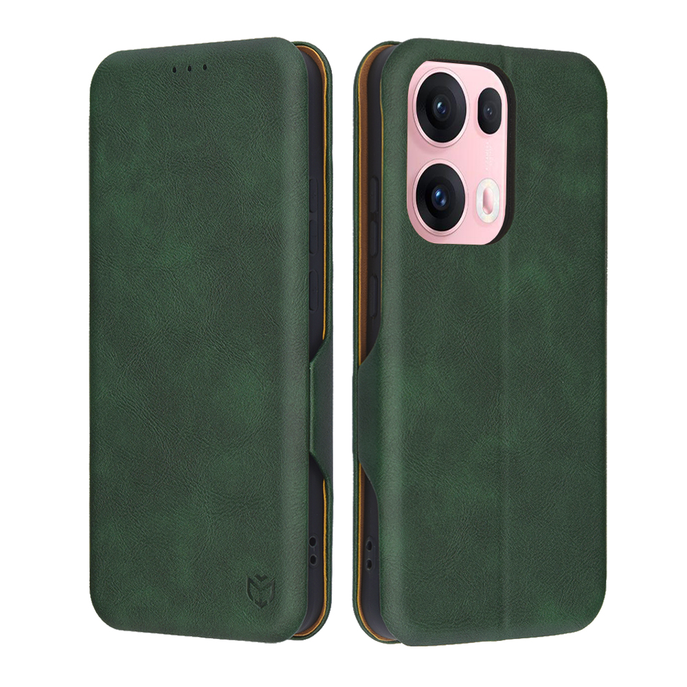 Techsuit Safe Wallet Plus pro Oppo Reno13 Pro zelená