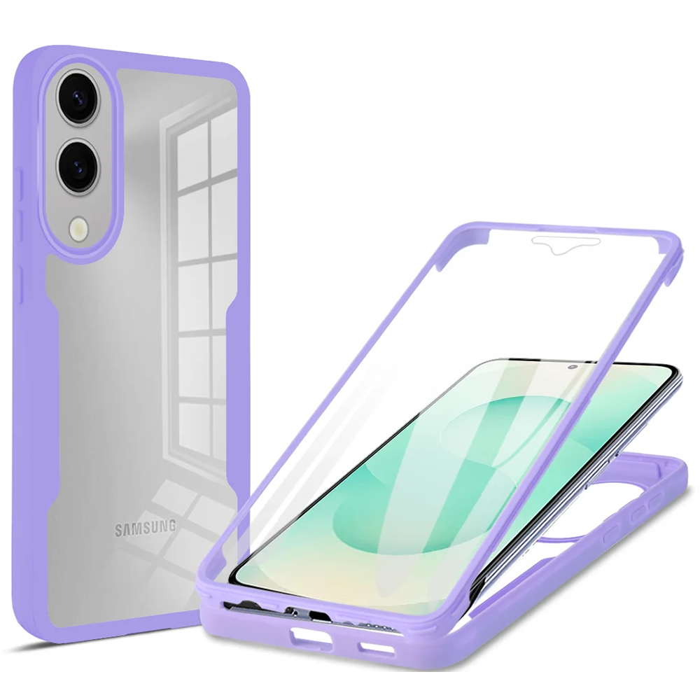 Techsuit ColorVerse 360 Series + Ochranná fólie Samsung Galaxy S25 Edge Fialová