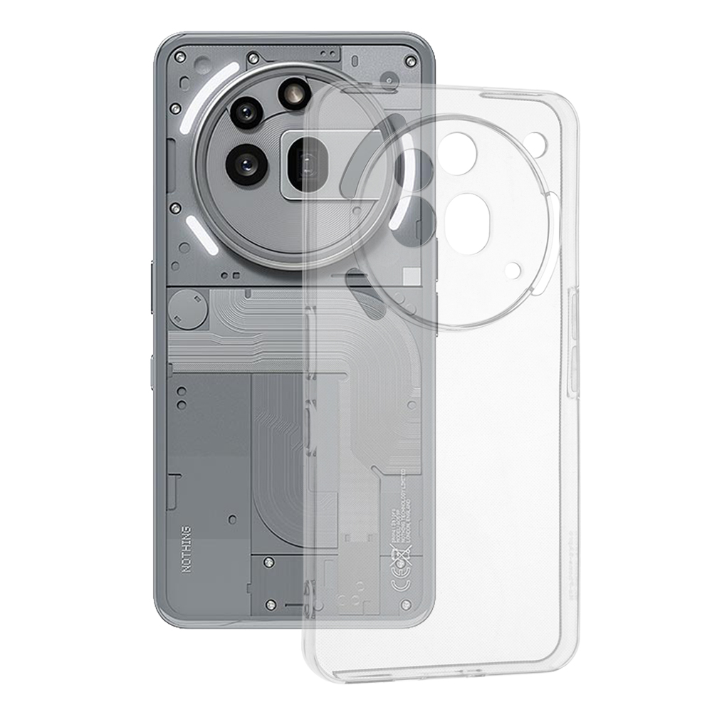 Techsuit silikonový obal pro Nothing Phone (3a) Pro průhledný