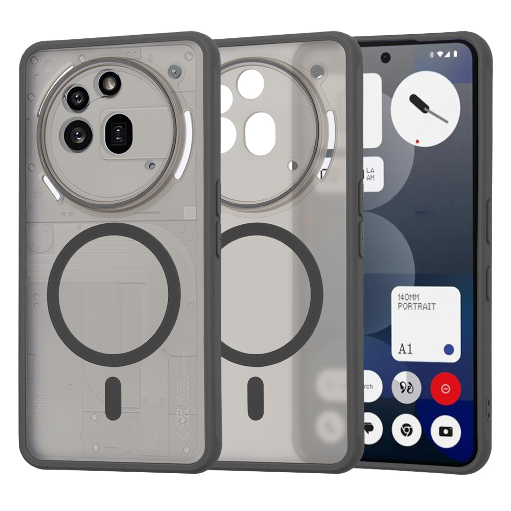 Techsuit HaloFrost MagSafe Series Nothing Phone (3a) Pro Kouřově černá