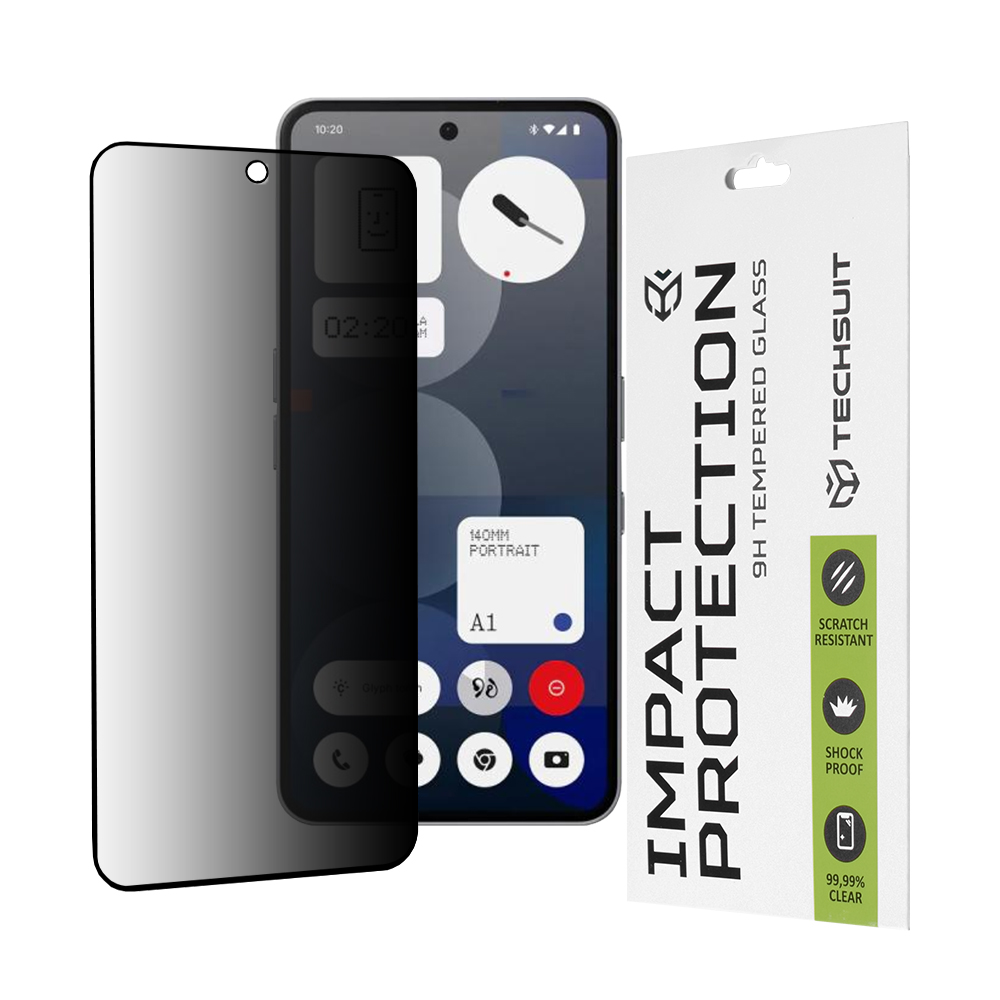 Techsuit 111D Privacy Full Glue pro Nothing Phone 3a / 3a Pro černá