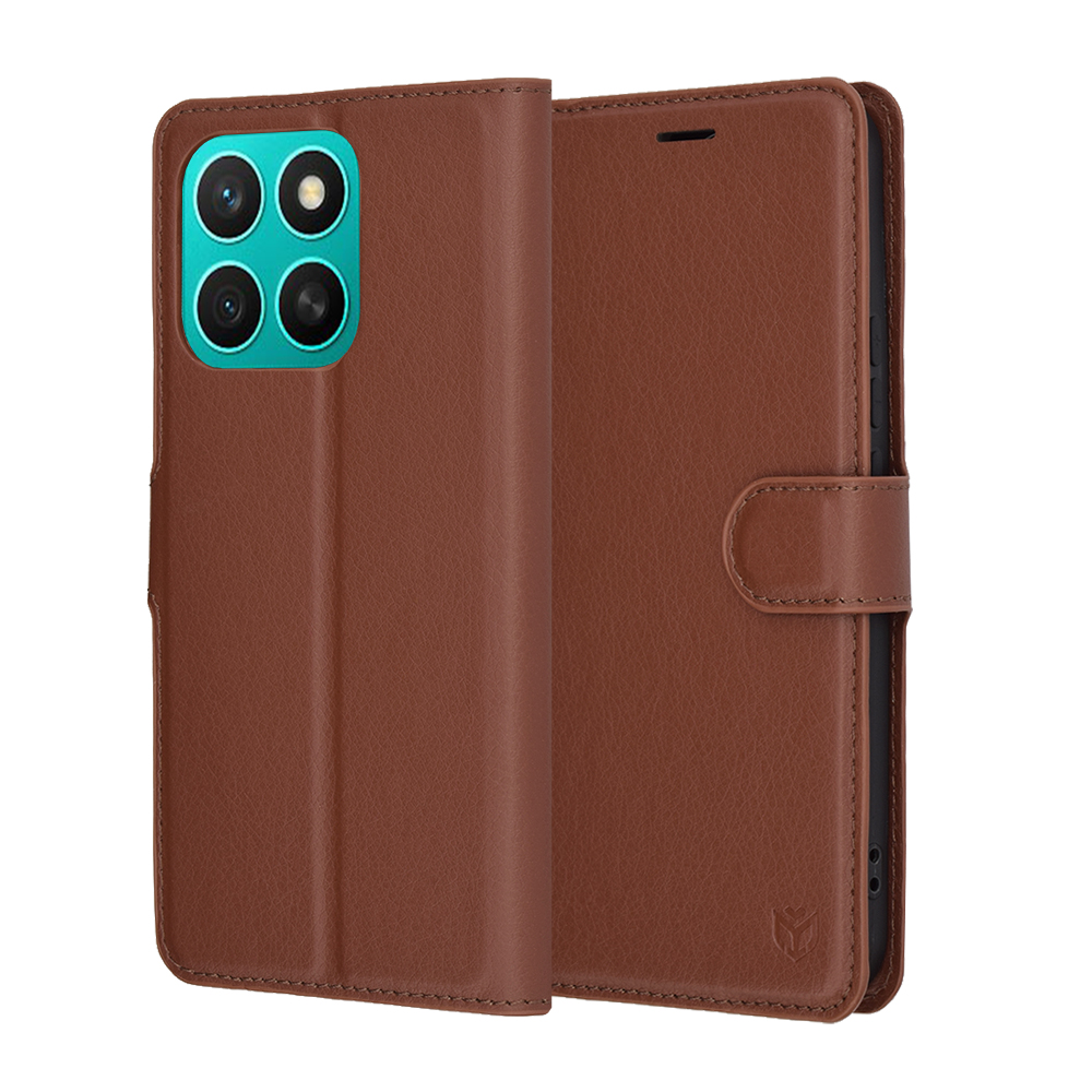 Kožené pouzdro Techsuit Honor X8c hnědé
