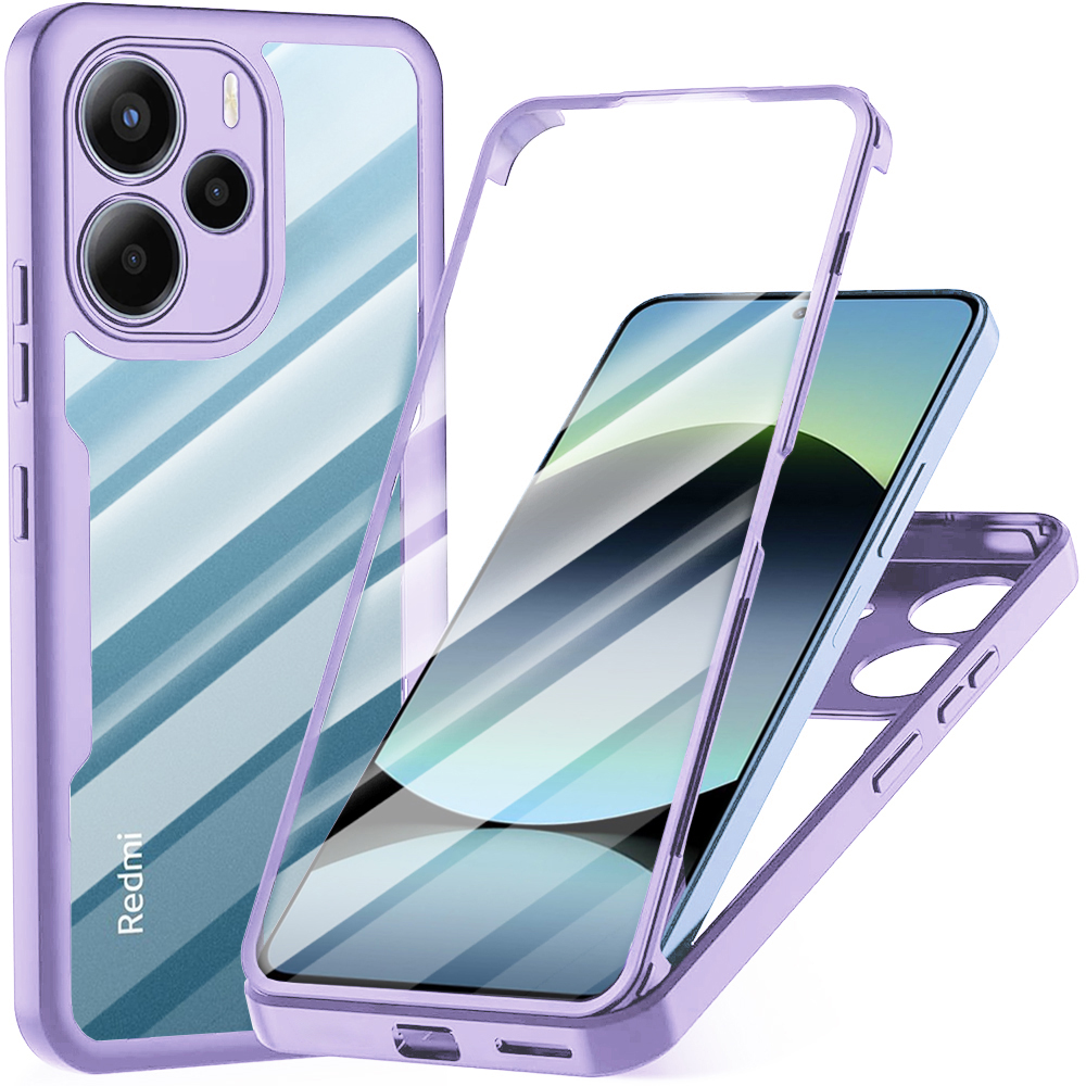 Techsuit ColorVerse 360 Series + Ochranná fólie Xiaomi Redmi Note 14 4G Fialová