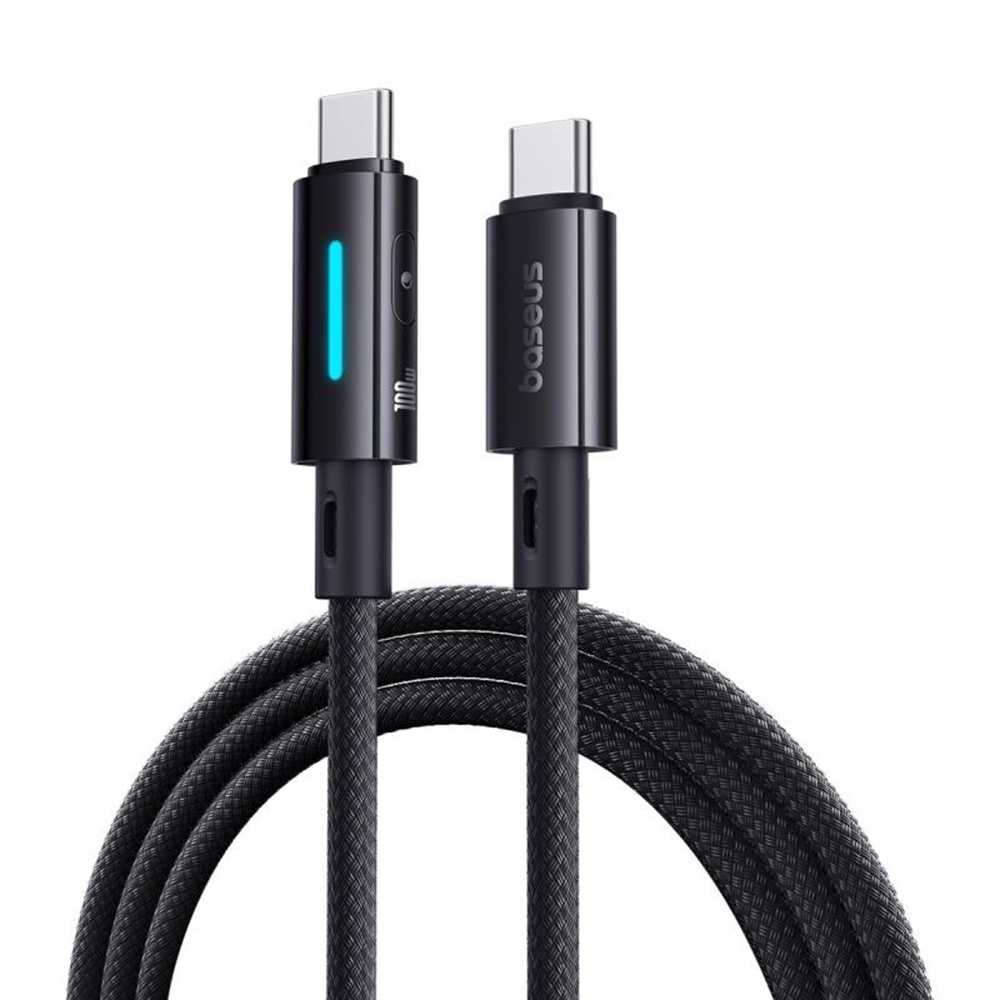 Baseus Data Cable Lit pro iPhone Laptop Type-C 100W 2m kosmická černá
