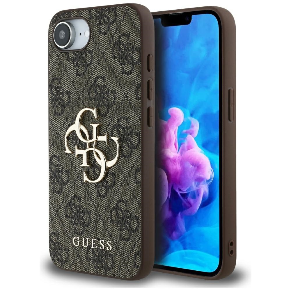 Guess Hardcase 4G Big Logo GUHCPSE44GMGBR iPhone 16e hnědý