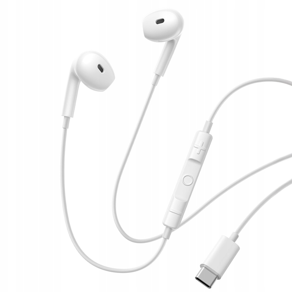 Baseus Wired Earphones Encok CZ19 Type-C 13mm 60° Semi-in-Ear bílá