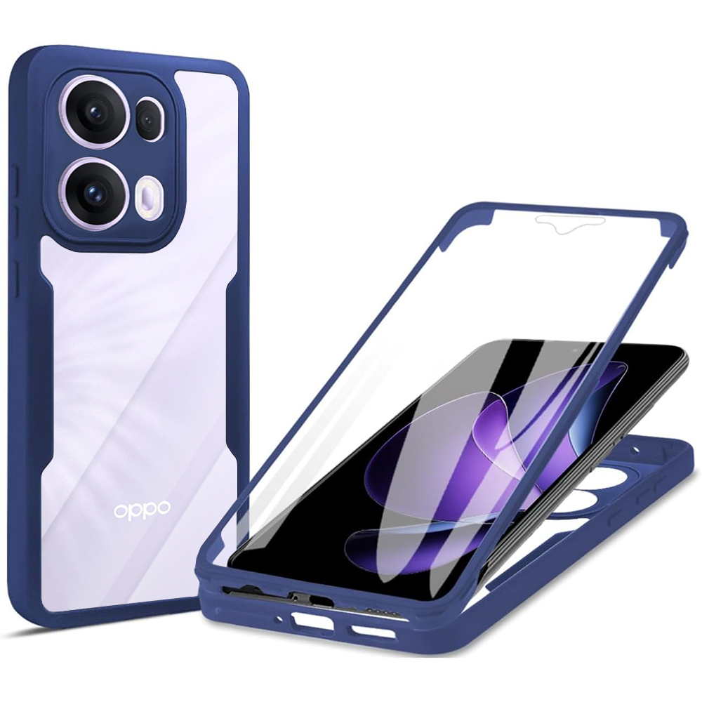 Techsuit ColorVerse 360 Series + Ochranné sklo Oppo Reno13 Pro Modrá