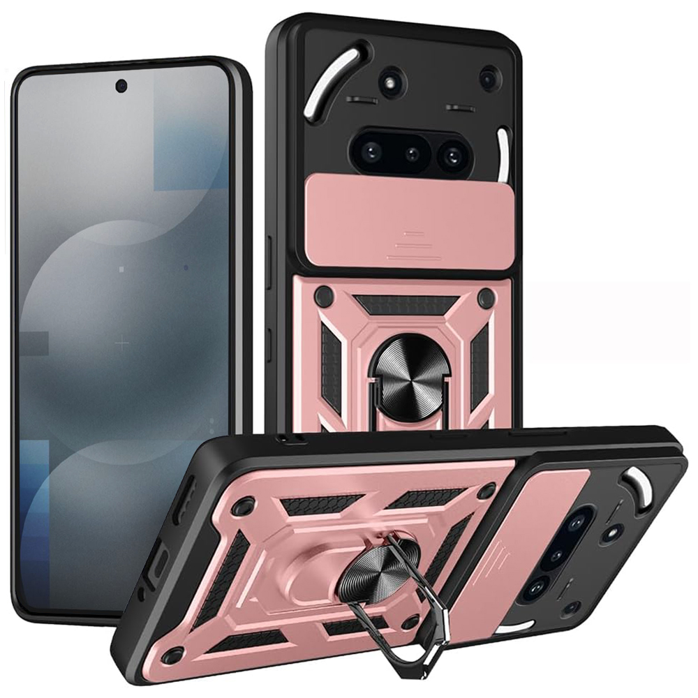 Techsuit CamShield Series Nothing Phone (3a) růžově zlatý