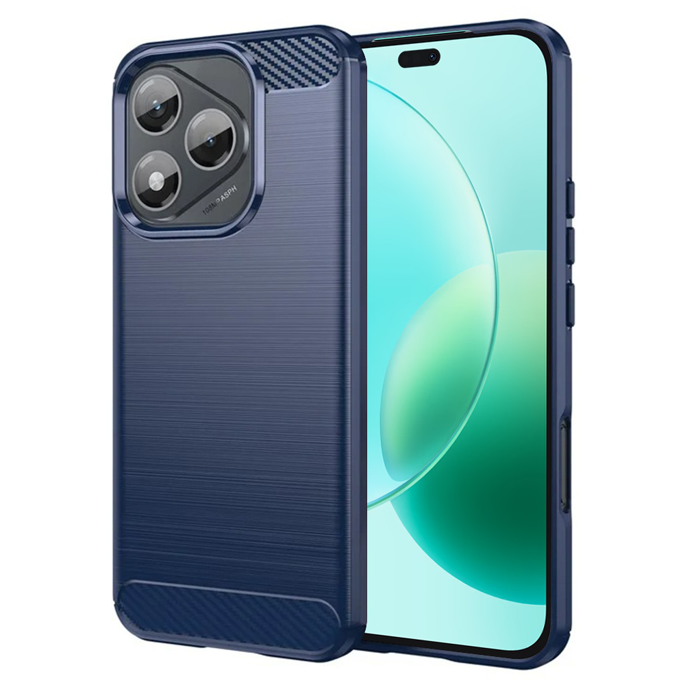 Pouzdro Techsuit Carbon Silicone Honor 400 Lite modré