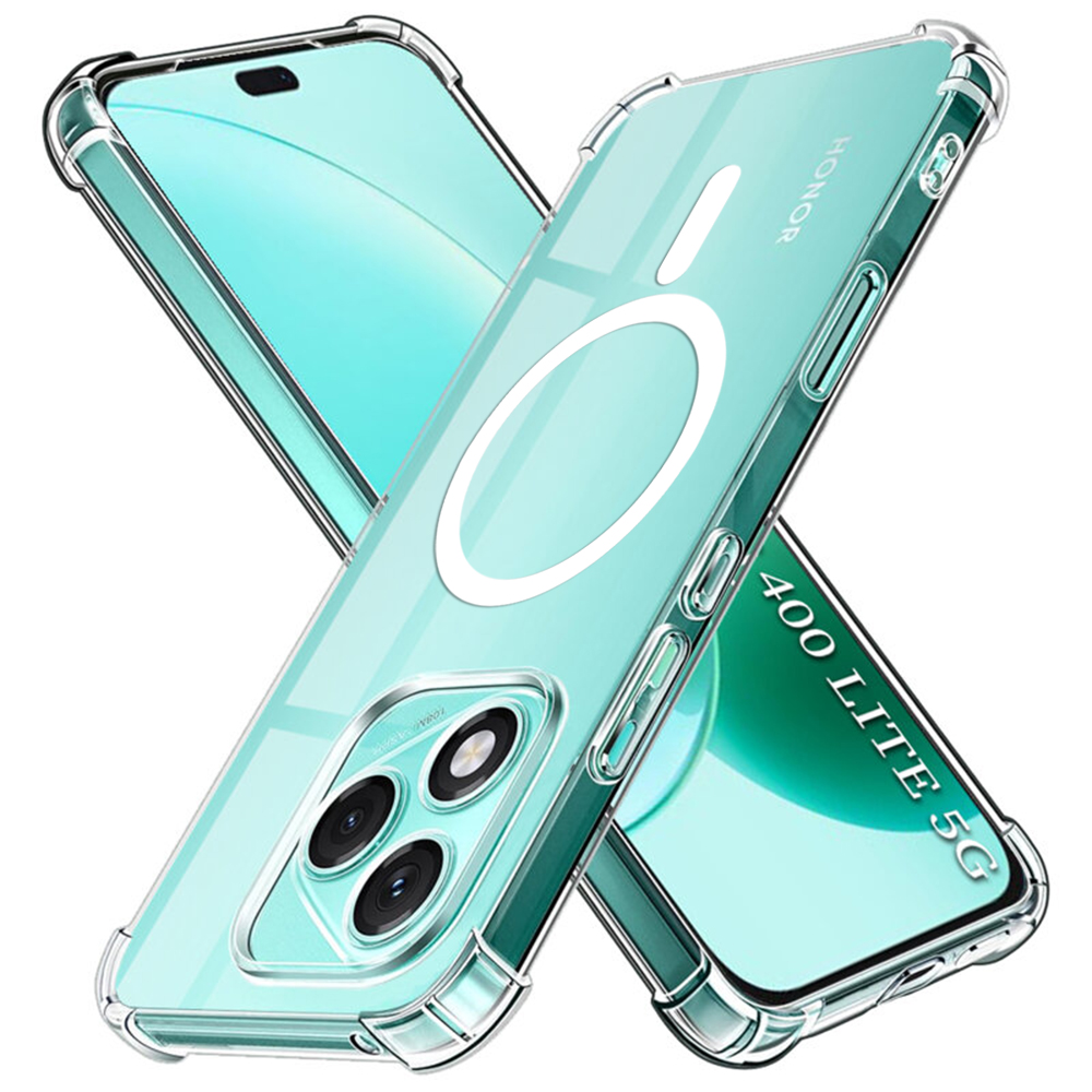Techsuit Shockproof průhledný silikonový MagSafe Honor 400 Lite průhledný