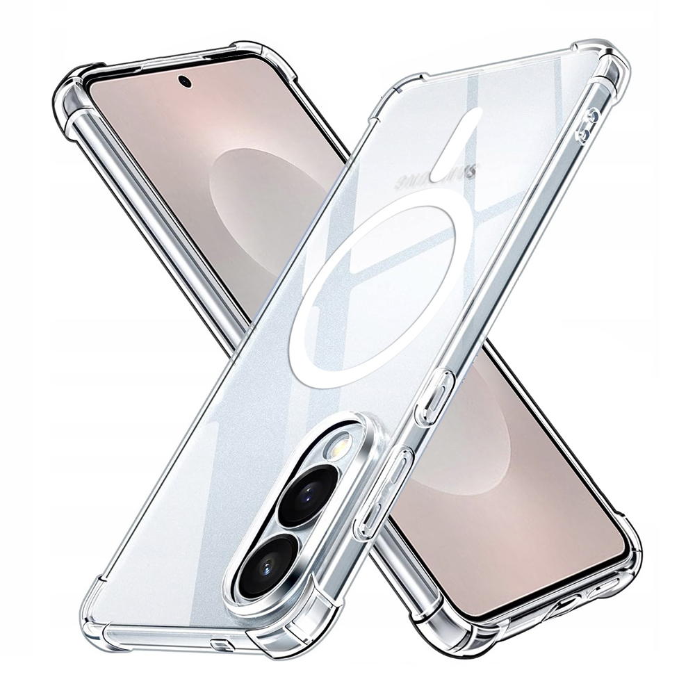 Techsuit Shockproof průhledný silikonový MagSafe pro Samsung Galaxy S25 Edge průhledný