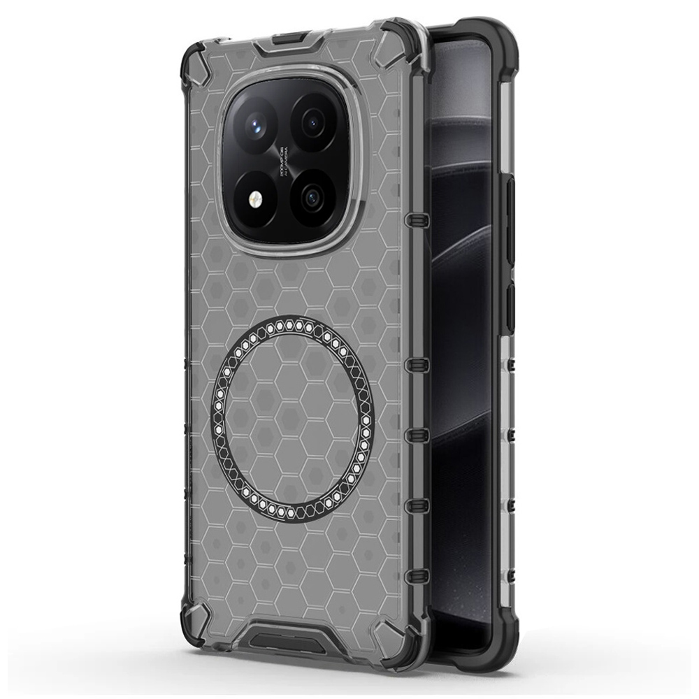 Techsuit HoneyComb Shield MagSafe pro Xiaomi Redmi Note 14 Pro+ 5G černý