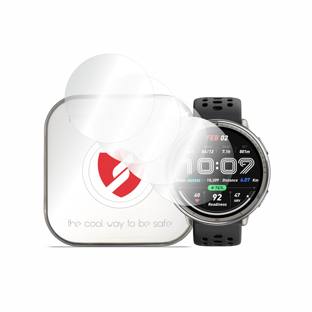 Ochrana displeje Premium Classic 4 ks Amazfit Active 2 kulatý čirý