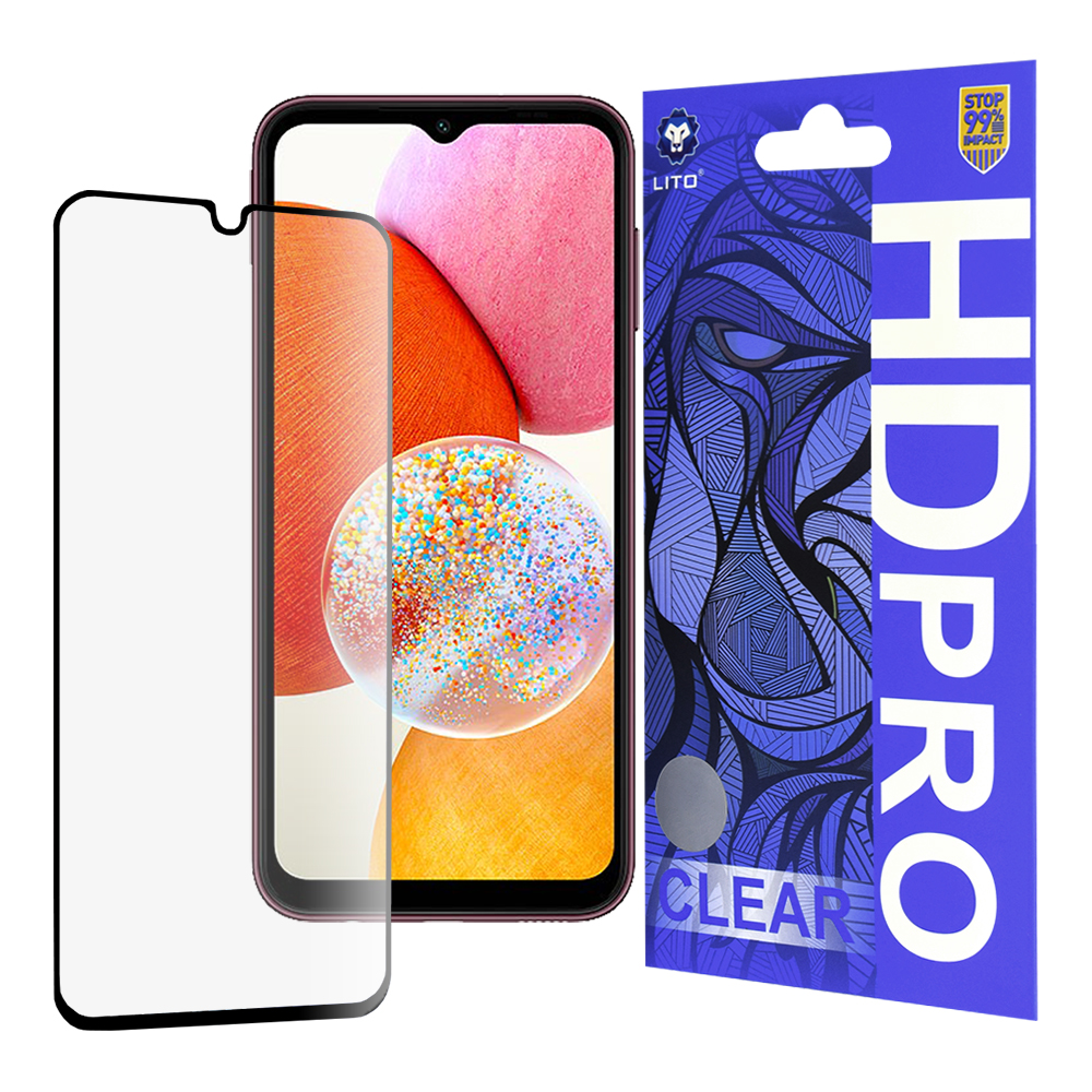 Lito HD Pro Clear pro Samsung Galaxy A14 4G A14 5G černý