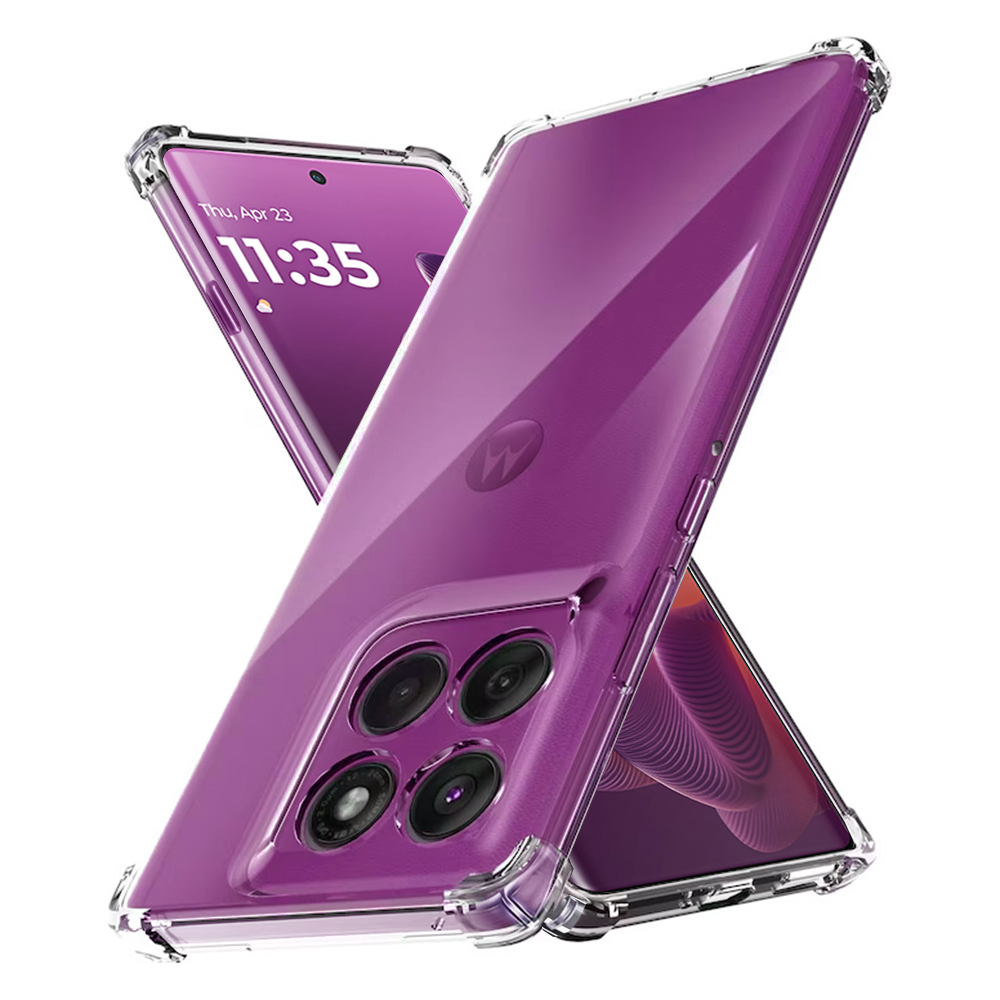 Techsuit Shockproof průhledný silikonový obal Motorola Edge 60 Pro průhledný