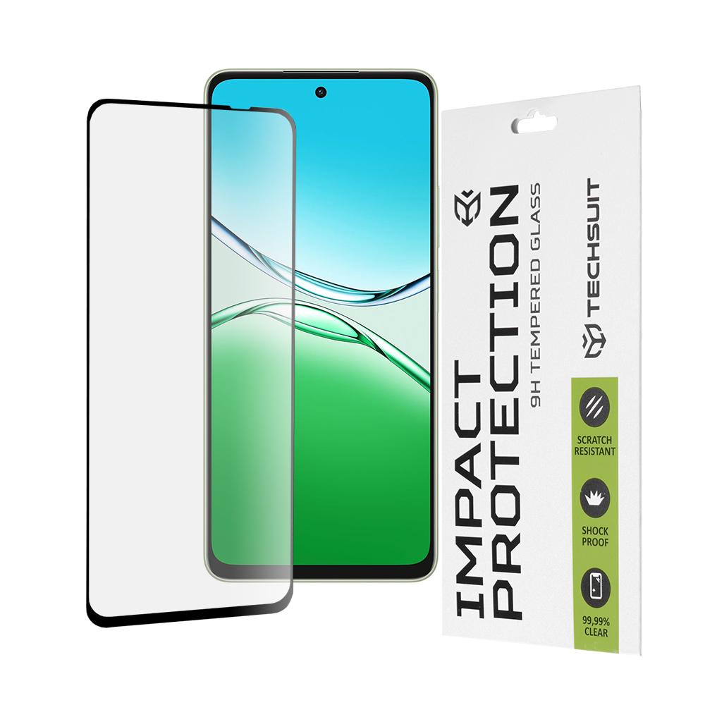 Techsuit 111D Ochranné sklo pro Oppo A5 Pro 4G A5 Pro 5G černé