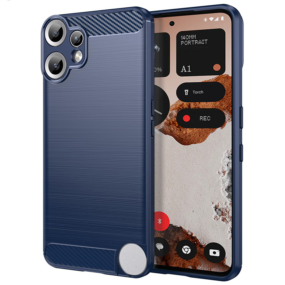 Techsuit Carbon Silicone Nothing CMF Phone 2 Pro modrý