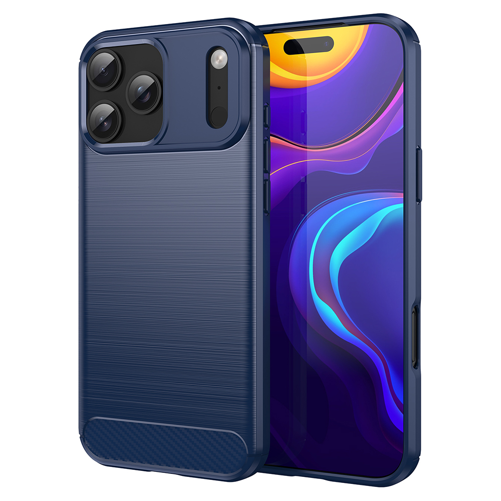 Techsuit Carbon Silicone pro iPhone 17 Pro modrá