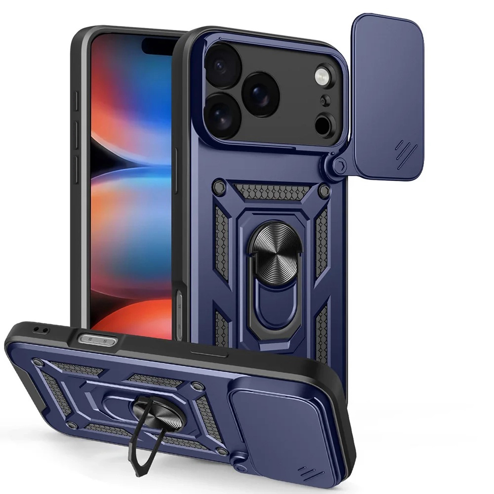 Techsuit CamShield Series pouzdro pro iPhone 17 Pro modré