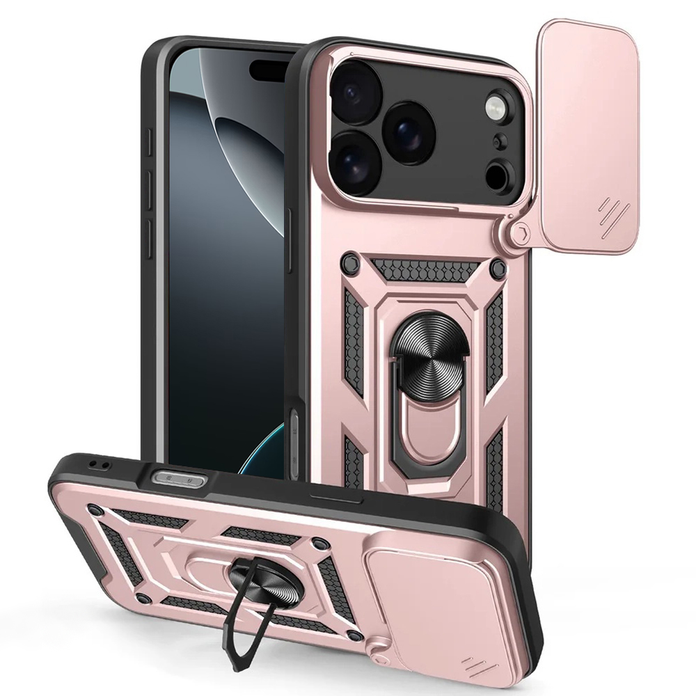 Techsuit CamShield Series iPhone 17 Pro Max růžově zlatý