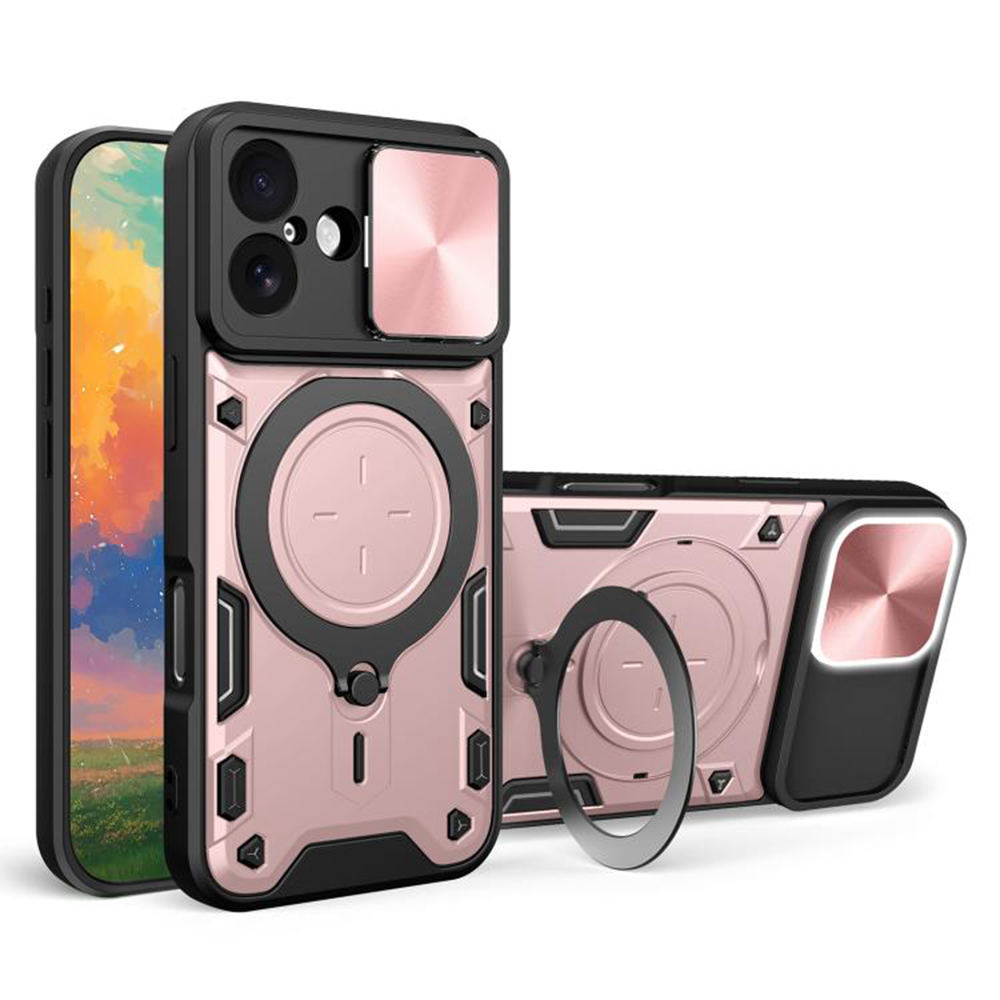Techsuit CamGuard Pro pro iPhone 17 růžově zlatý