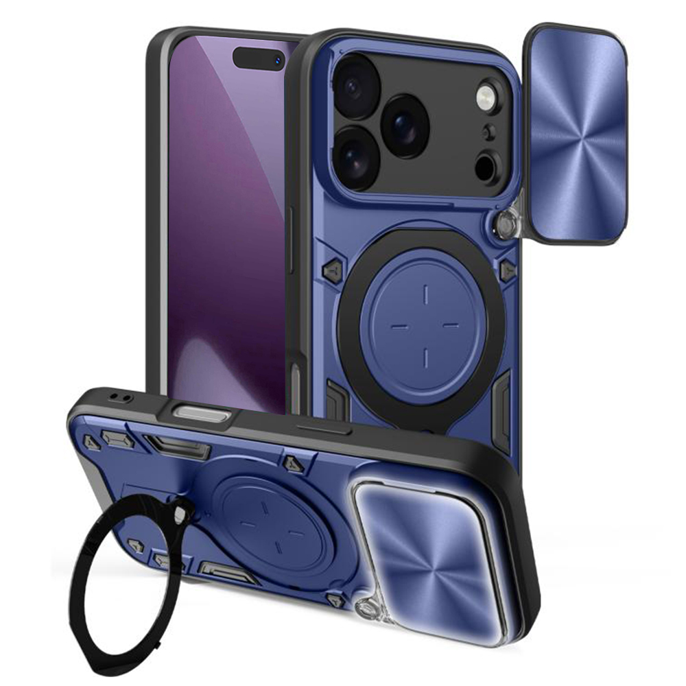 Techsuit CamGuard Pro pro iPhone 17 Pro modrý