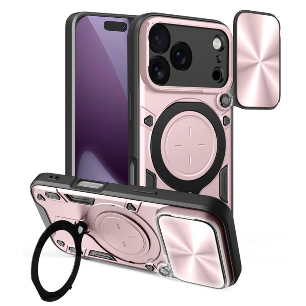 Ochranné pouzdro Techsuit CamGuard Pro iPhone 17 Pro růžové zlato
