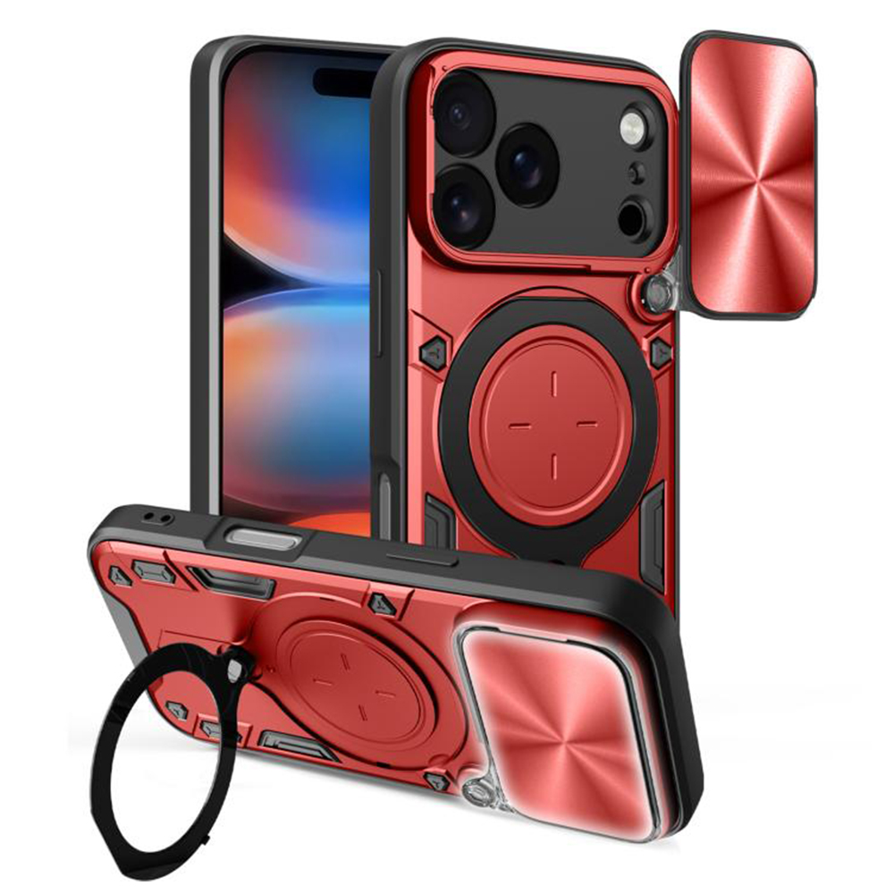 Techsuit CamGuard Pro pro iPhone 17 Pro Max červený