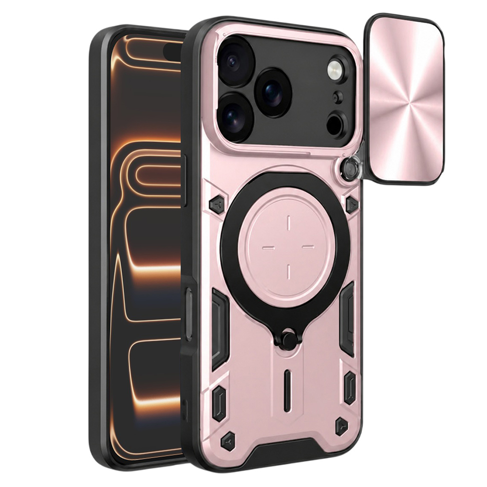 Techsuit CamGuard Pro pro iPhone 17 Pro Max růžově zlatý