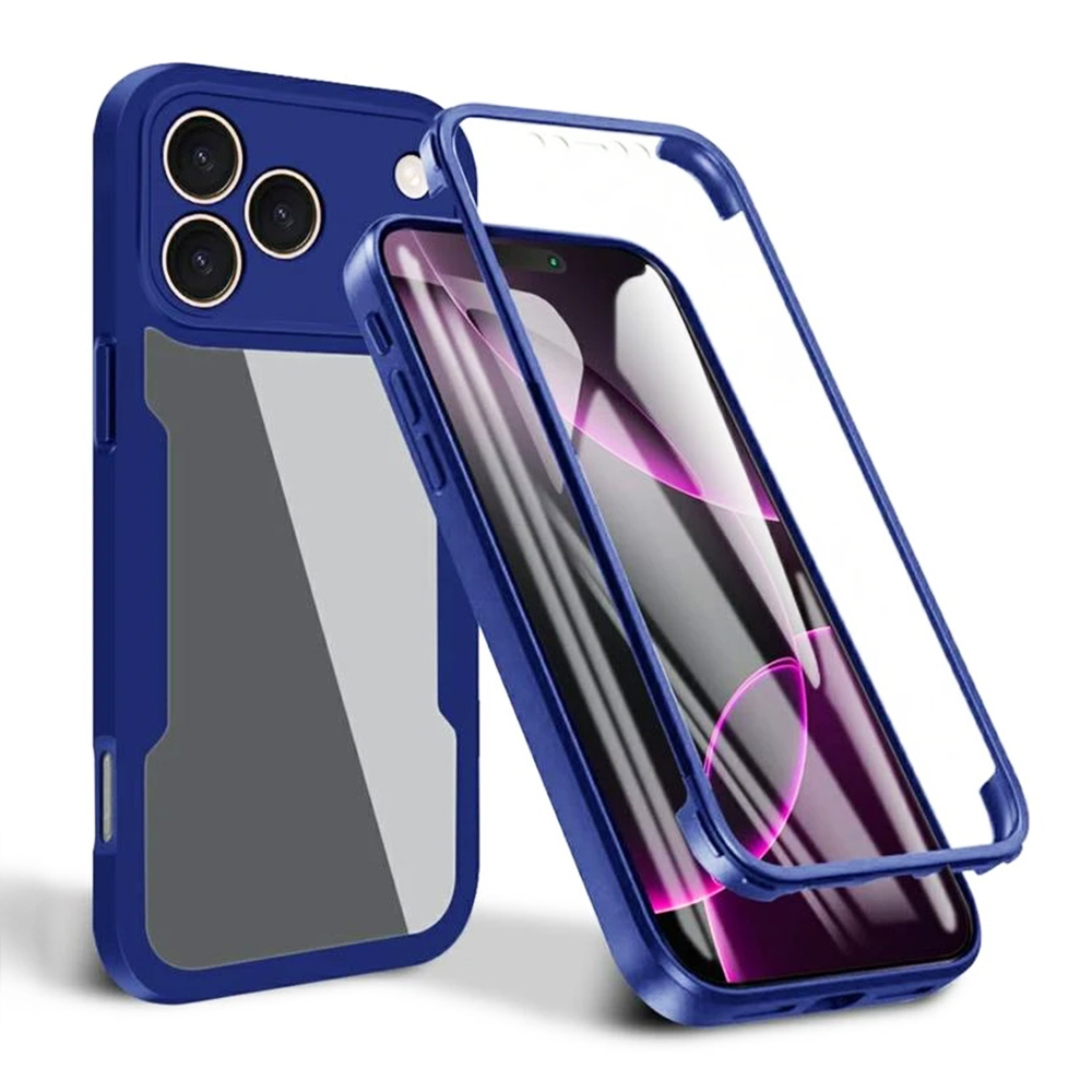 Techsuit ColorVerse 360 Series Ochranné sklo iPhone 17 Pro Modrá