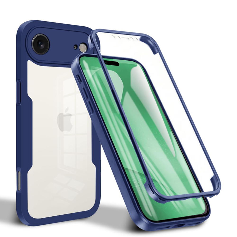 Techsuit ColorVerse 360 Series + Ochranné sklo iPhone 17 Air modrý
